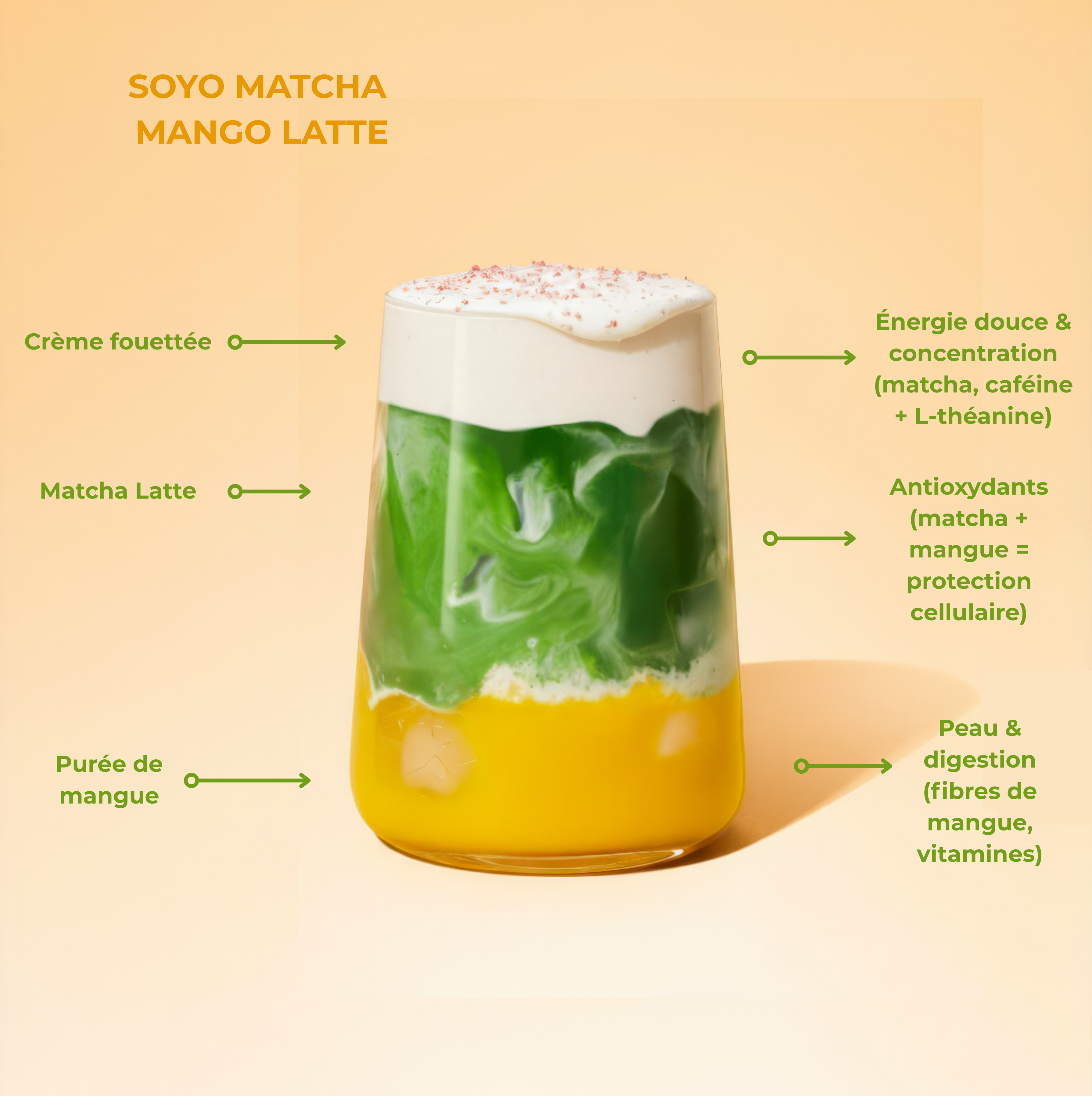MATCHA MANGUE TROPICAL 🥭