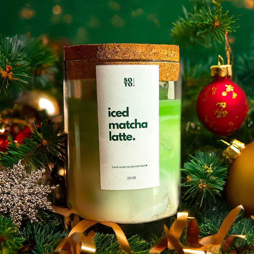 Bougie Iced matcha latte 🍵